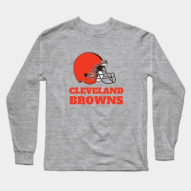 Cleveland Browns Long Sleeve T-Shirt by Aldrvnd